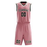 Custom Light Pink Olive Basketball Set