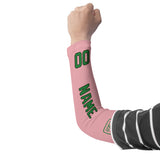Custom Light Pink Emerald Green Arm Sleeve