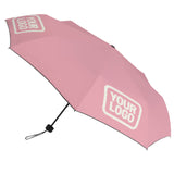 Custom Light Pink Cream Automatic Umbrella