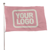 Custom Light Pink Cream Flag