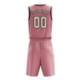 Custom Light Pink Cream Basketball Set
