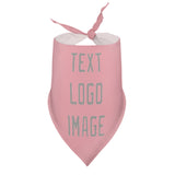 Custom Light Pink Gray Pet Scarf