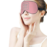 Custom Light Pink Gray Sleep Mask