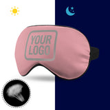 Custom Light Pink Gray Sleep Mask