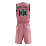 Custom Light Pink Gray Basketball Set