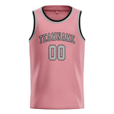 Custom Light Pink & Gray Colors Design Sports Basketball Jersey