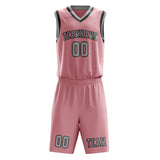 Custom Light Pink Gray Basketball Set