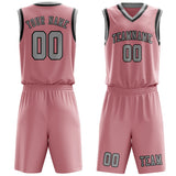 Custom Light Pink Gray Basketball Set
