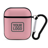Custom Light Pink Dark Grey AirPods Case