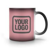 Custom Light Pink Dark Grey Magic Mug