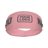 Custom Light Pink Dark Grey Sports headband