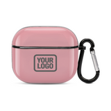 Custom Light Pink Dark Grey AirPods Case (3rd Generation)