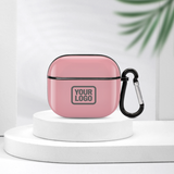 Custom Light Pink Dark Grey AirPods Case (3rd Generation)