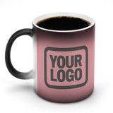 Custom Light Pink Dark Grey Magic Mug