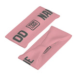Custom Light Pink Dark Grey Sports headband