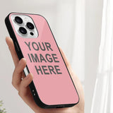 Custom Light Pink Dark Grey Phone Case