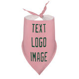 Custom Light Pink Green Pet Scarf
