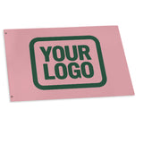 Custom Light Pink Green Flag