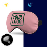 Custom Light Pink Green Sleep Mask