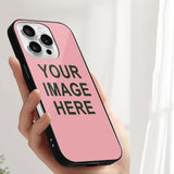 Custom Light Pink Dark Green Phone Case