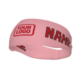 Custom Light Pink Red Sports headband