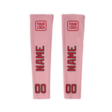 Custom Light Pink Red Arm Sleeve