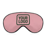 Custom Light Pink Dark Green Sleep Mask