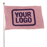 Custom Light Pink Purple Flag