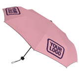 Custom Light Pink Purple Automatic Umbrella