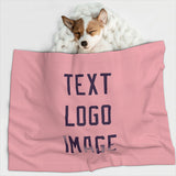 Custom Light Pink Purple Pet Blanket