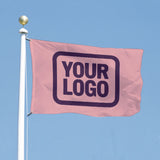 Custom Light Pink Purple Flag