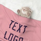 Custom Light Pink Purple Pet Blanket