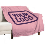 Custom Light Pink Purple Blanket