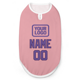Custom Light Pink Light Purple Pet Vest