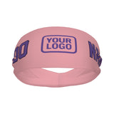Custom Light Pink Light Purple Sports headband