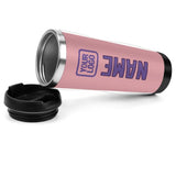 Custom Light Pink Light Purple Stainless Steel Water Cup