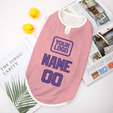 Custom Light Pink Light Purple Pet Vest