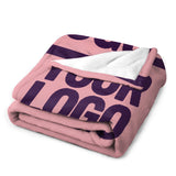 Custom Light Pink Purple Blanket