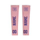 Custom Light Pink Light Purple Arm Sleeve