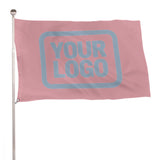 Custom Light Pink Light Blue Flag