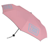 Custom Light Pink Light Blue Automatic Umbrella