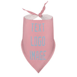 Custom Light Pink Light Blue Pet Scarf