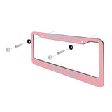 Custom Light Pink Light Blue License Plate Frame
