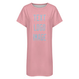 Custom Light Pink Light Blue Nachthemd