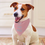 Custom Light Pink Light Blue Pet Scarf