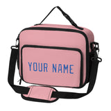 Custom Light Pink Sky Blue Lunch Bag