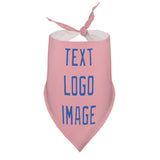 Custom Light Pink Sky Blue Pet Scarf