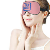 Custom Light Pink Sky Blue Sleep Mask