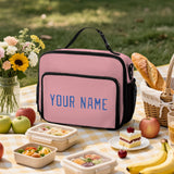 Custom Light Pink Sky Blue Lunch Bag