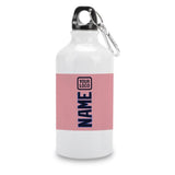 Custom Light Pink Navy Sports Bottle